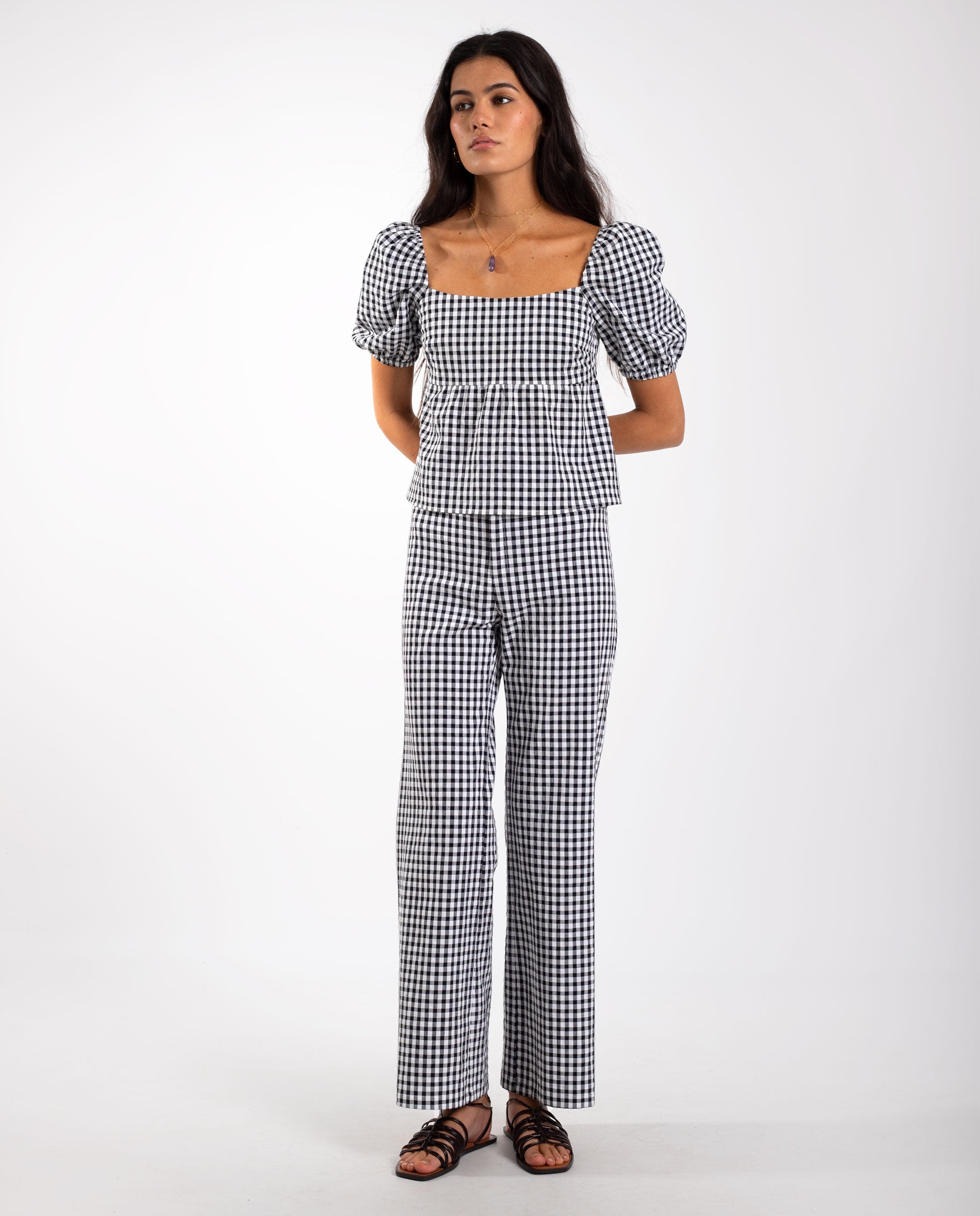 Blouse Sunset Lover - Blanc Et Noir