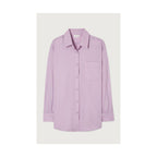 Chemise Manches Longues Col Boutonne - Parme - Femme