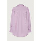 Chemise Manches Longues Col Boutonne - Parme - Femme