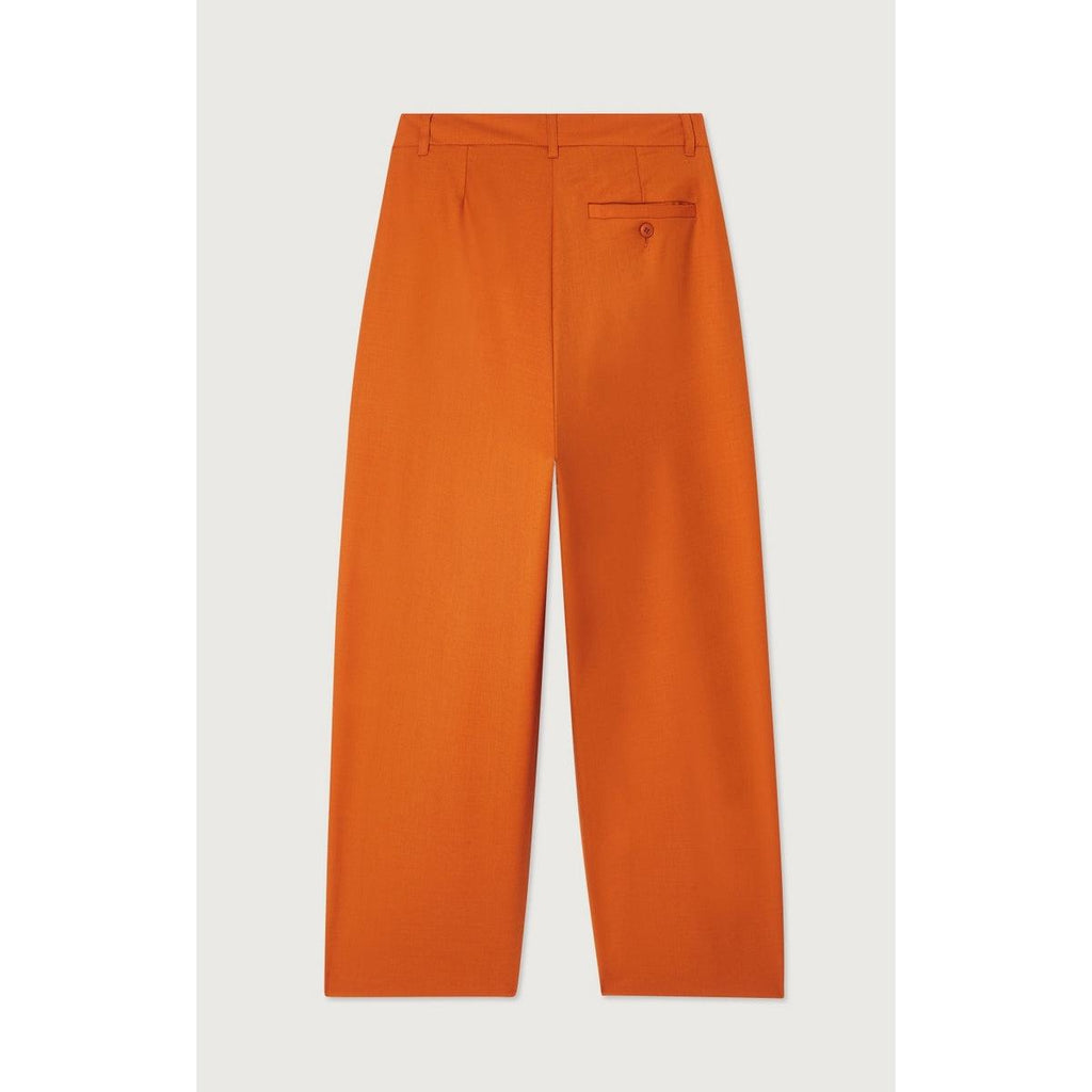 Pantalon Évasé Taille Haute - Cannelle - Femme