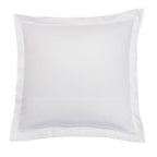 Satin Uni Jacquard - Taie D'Oreiller - Blanc