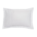 Satin Uni Jacquard - Taie D'Oreiller - Blanc
