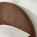 Lit Coffre Taijo - Velours Marron - Sommier Inclus