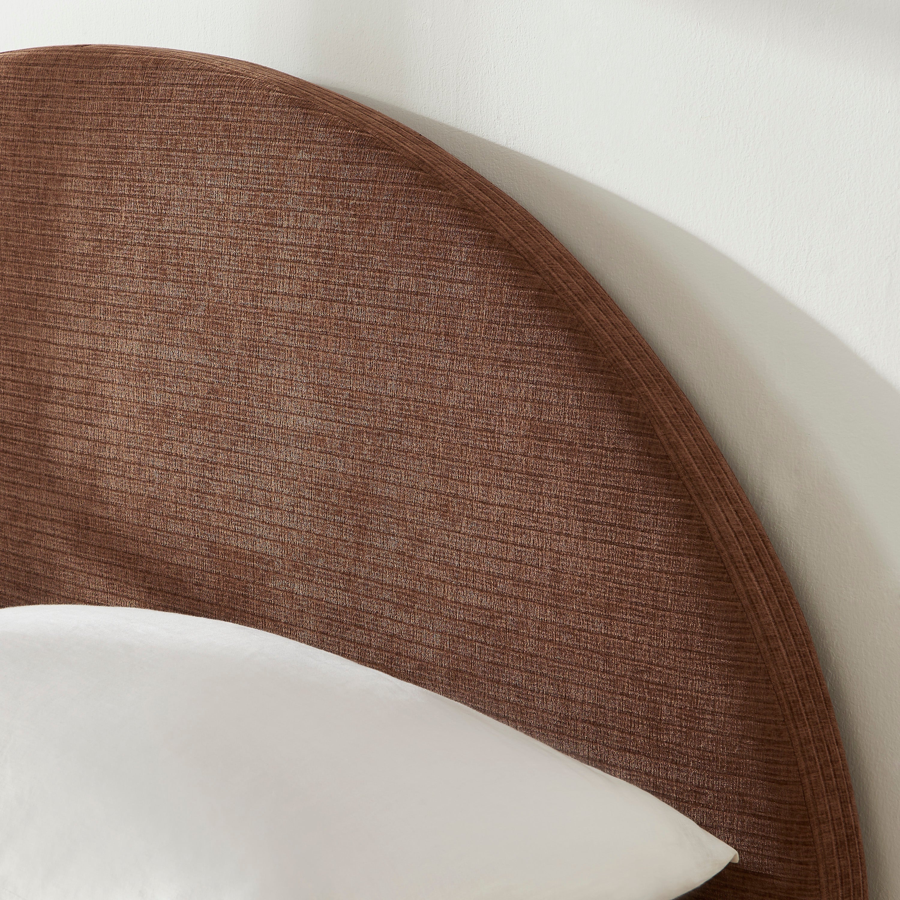 Lit Coffre Taijo - Velours Marron - Sommier Inclus
