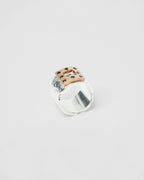 Bague Target - Mix Silver Pink