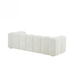 Tasta - Canapé Droit Fixe 3 Places - Tissu Beige
