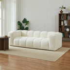 Tasta - Canapé Droit Fixe 3 Places - Tissu Beige