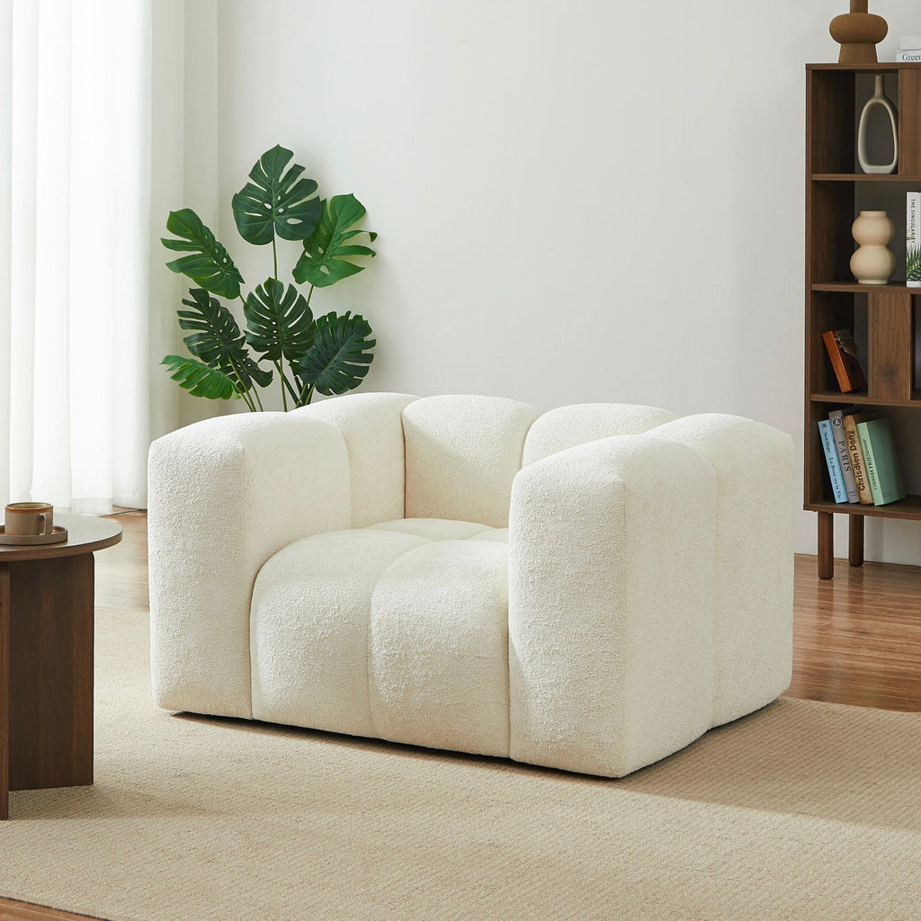 Tasta - Fauteuil Fixe 1 Place - Tissu Beige