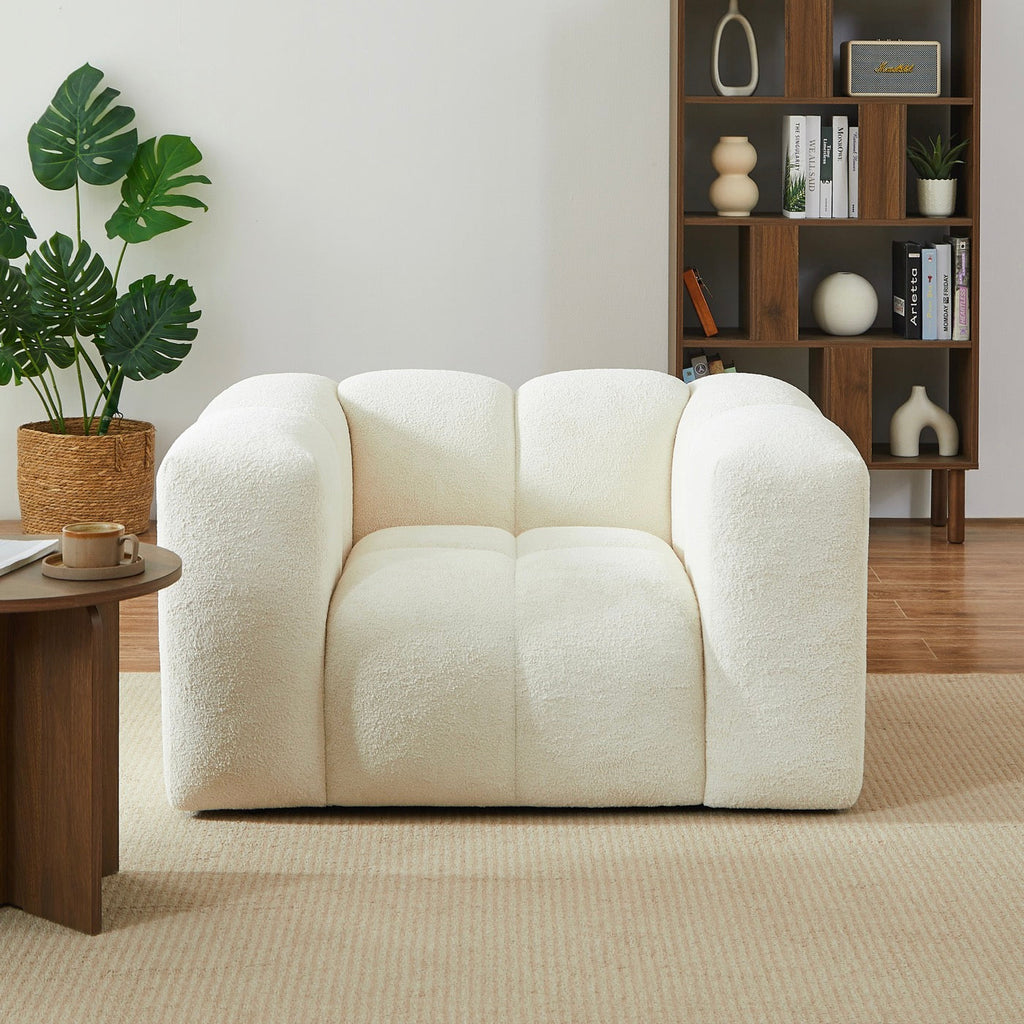 Tasta - Fauteuil Fixe 1 Place - Tissu Beige