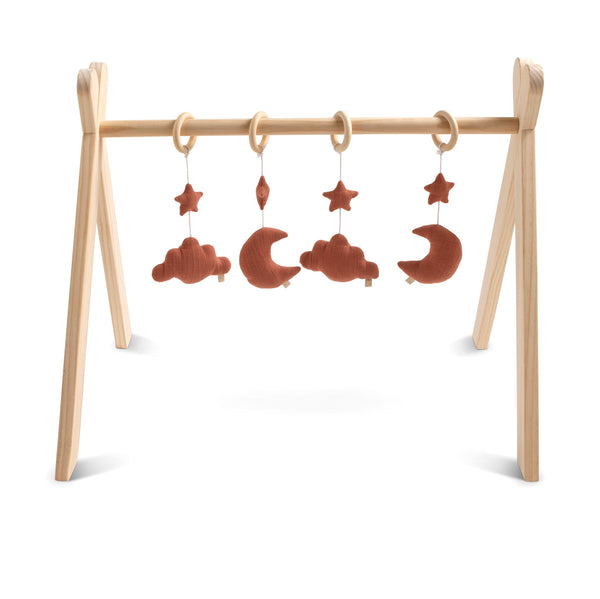 Arche D'Éveil Bois Avec 4 Jouets