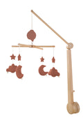 Mobile Musical Bébé En Bois Avec 4 Jouets