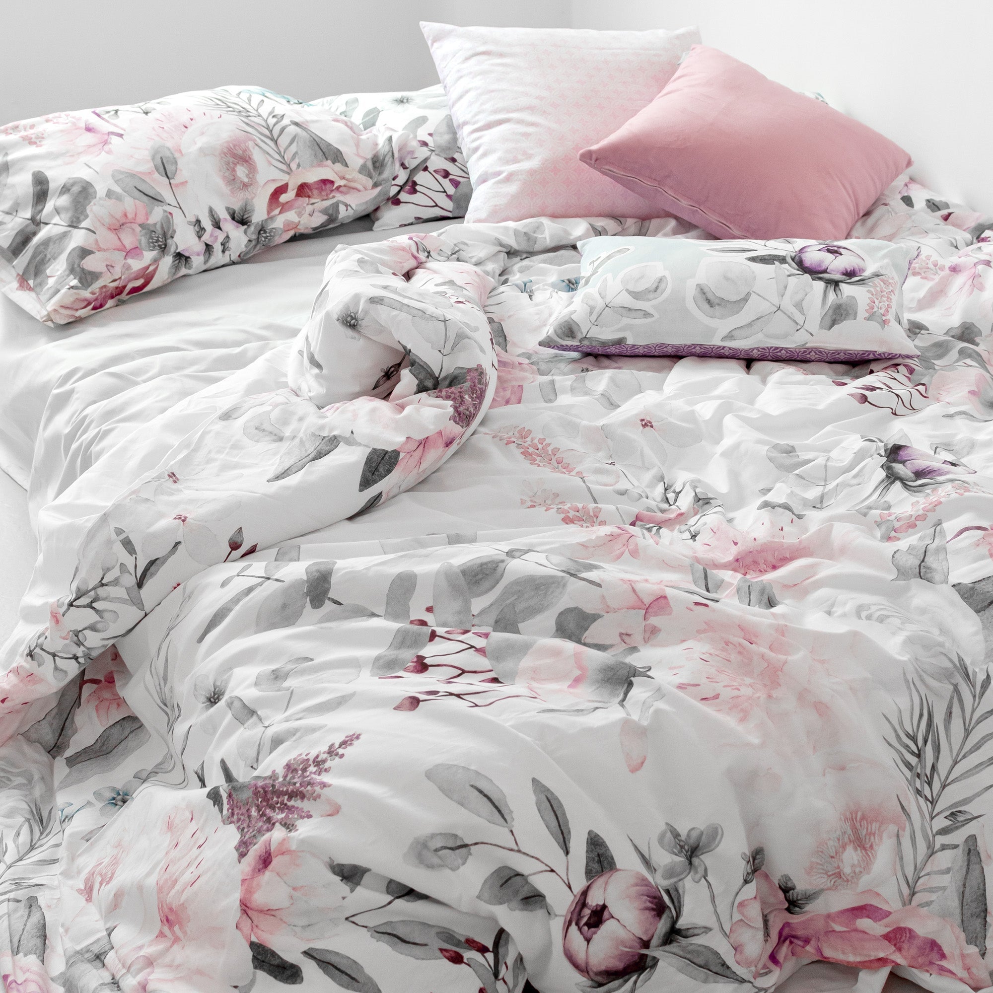 Housse De Couette Delicate Bouquet - Multicolore
