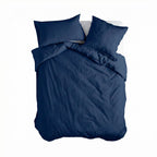Housse De Couette Basic - Bleu Marine