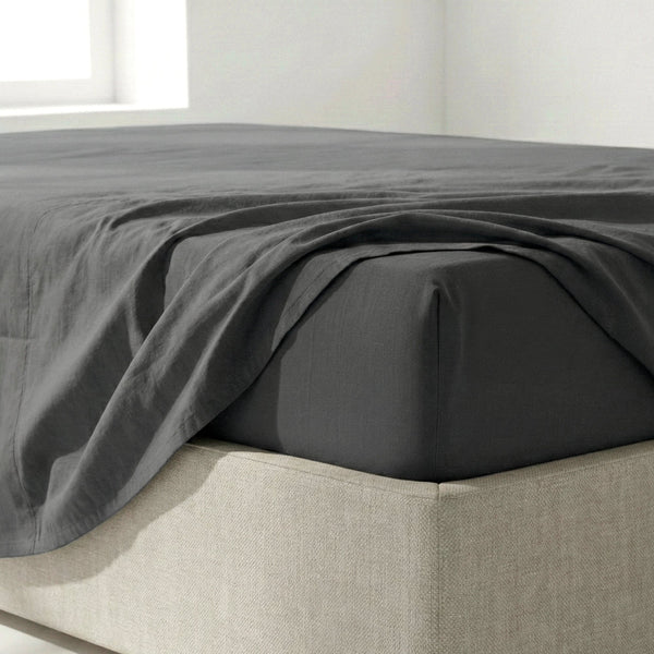 Drap-Housse Basic - Gris Foncé