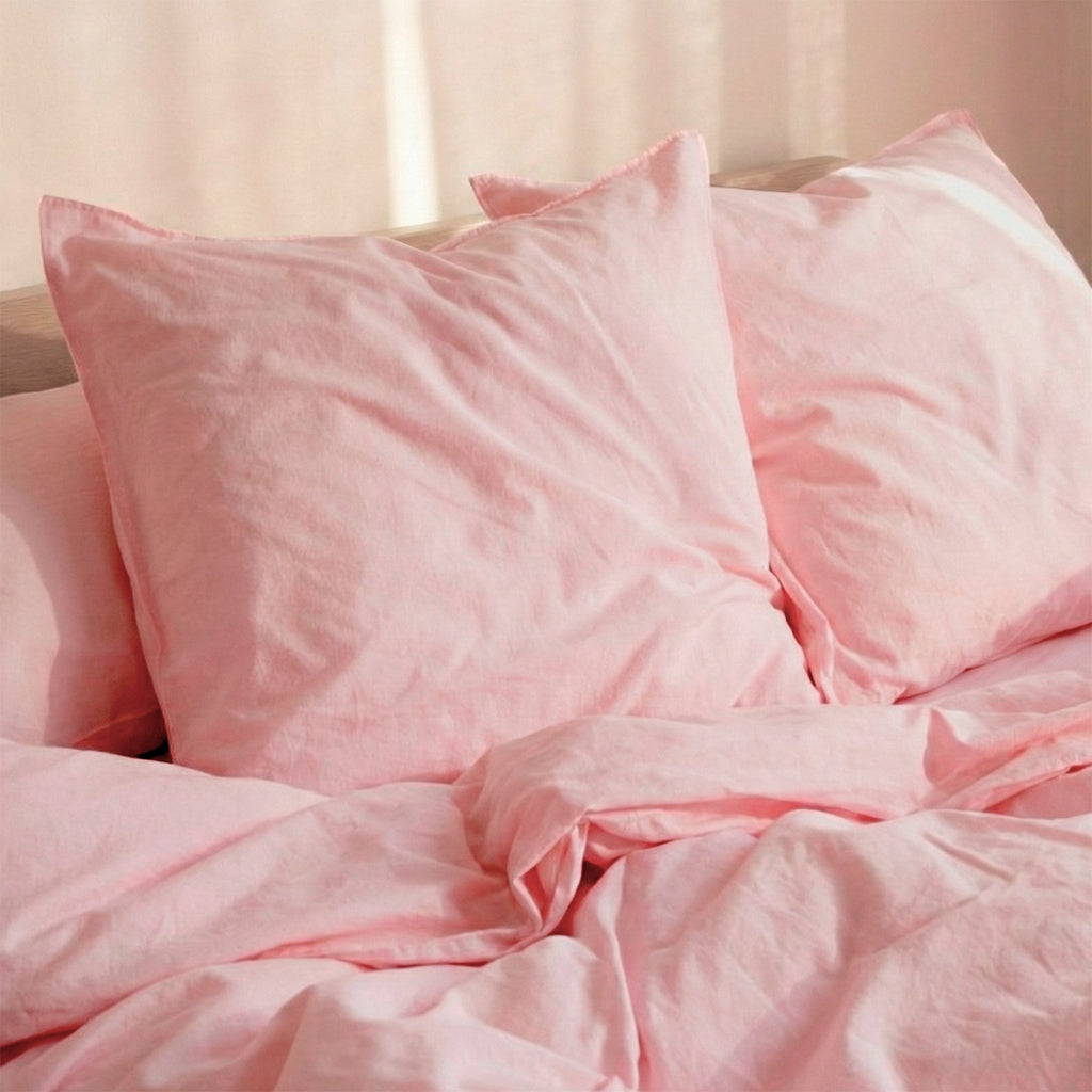 Taie D'Oreiller Basic - Rose Pâle