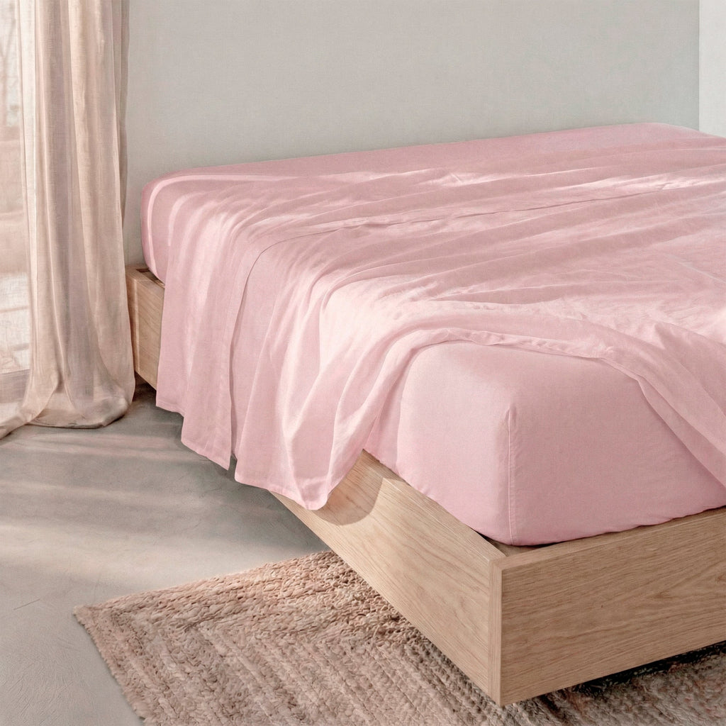 Drap-Housse Basic - Rose Pâle