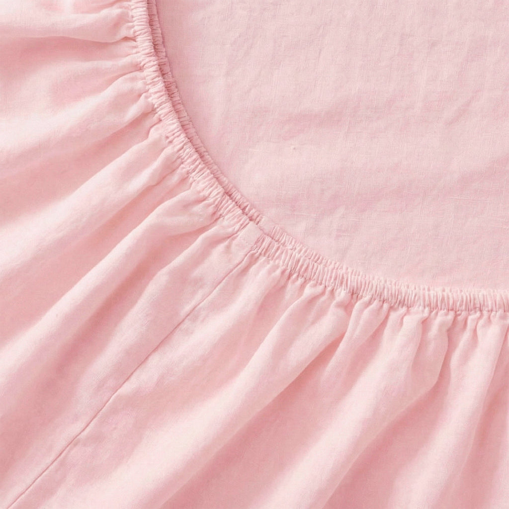 Drap-Housse Basic - Rose Pâle