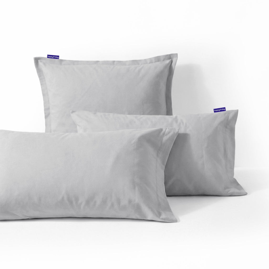 Taie D'Oreiller Basic - Gris Clair