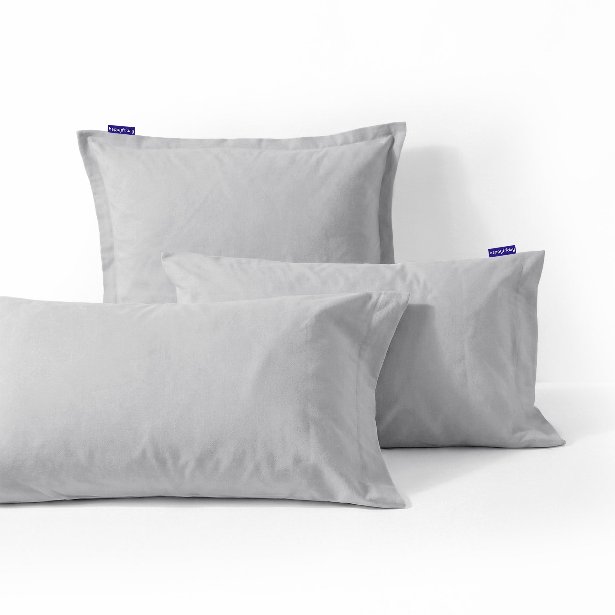 Taie D'Oreiller Basic - Gris Clair