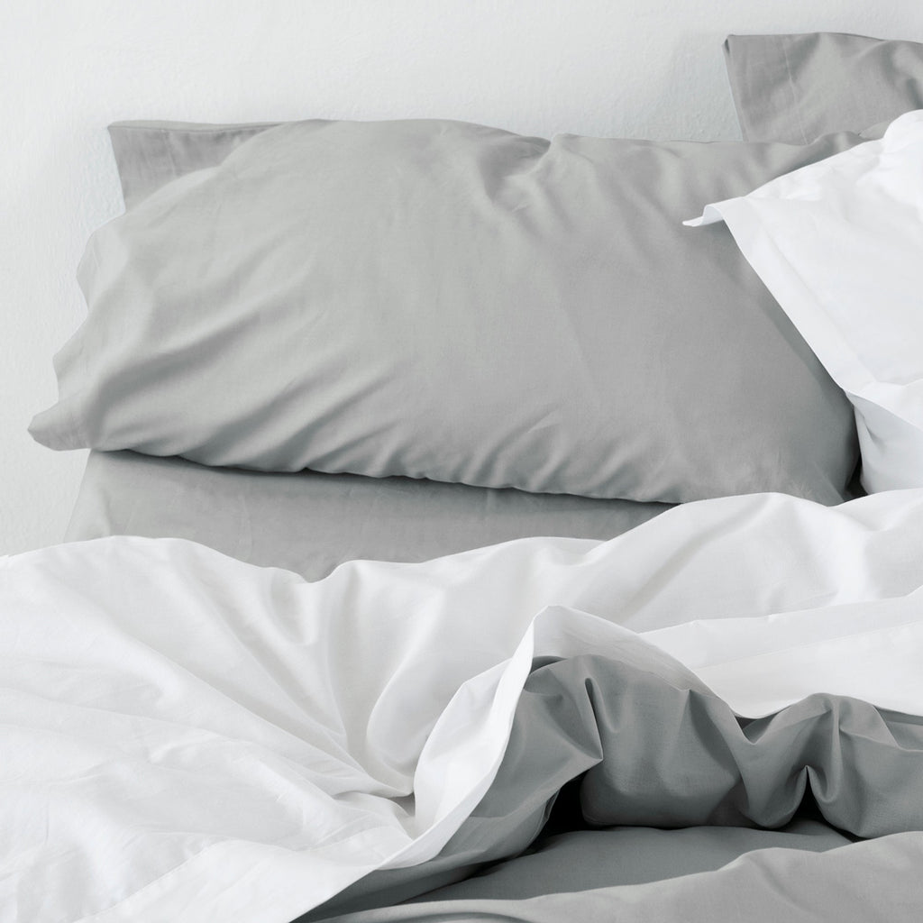 Taie D'Oreiller Basic - Gris Clair