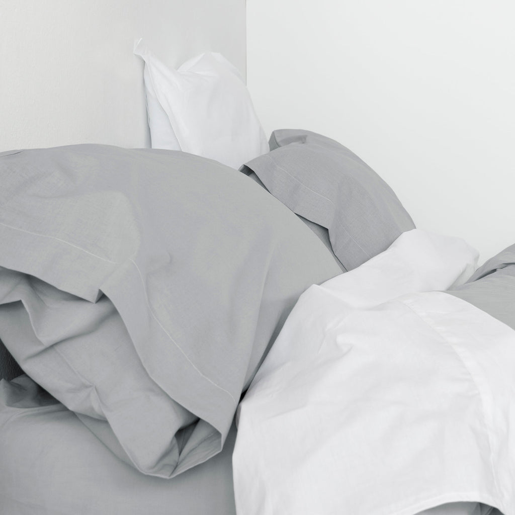 Taie D'Oreiller Basic - Gris Clair