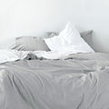 Housse De Couette Basic - Gris Clair