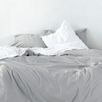 Housse De Couette Basic - Gris Clair