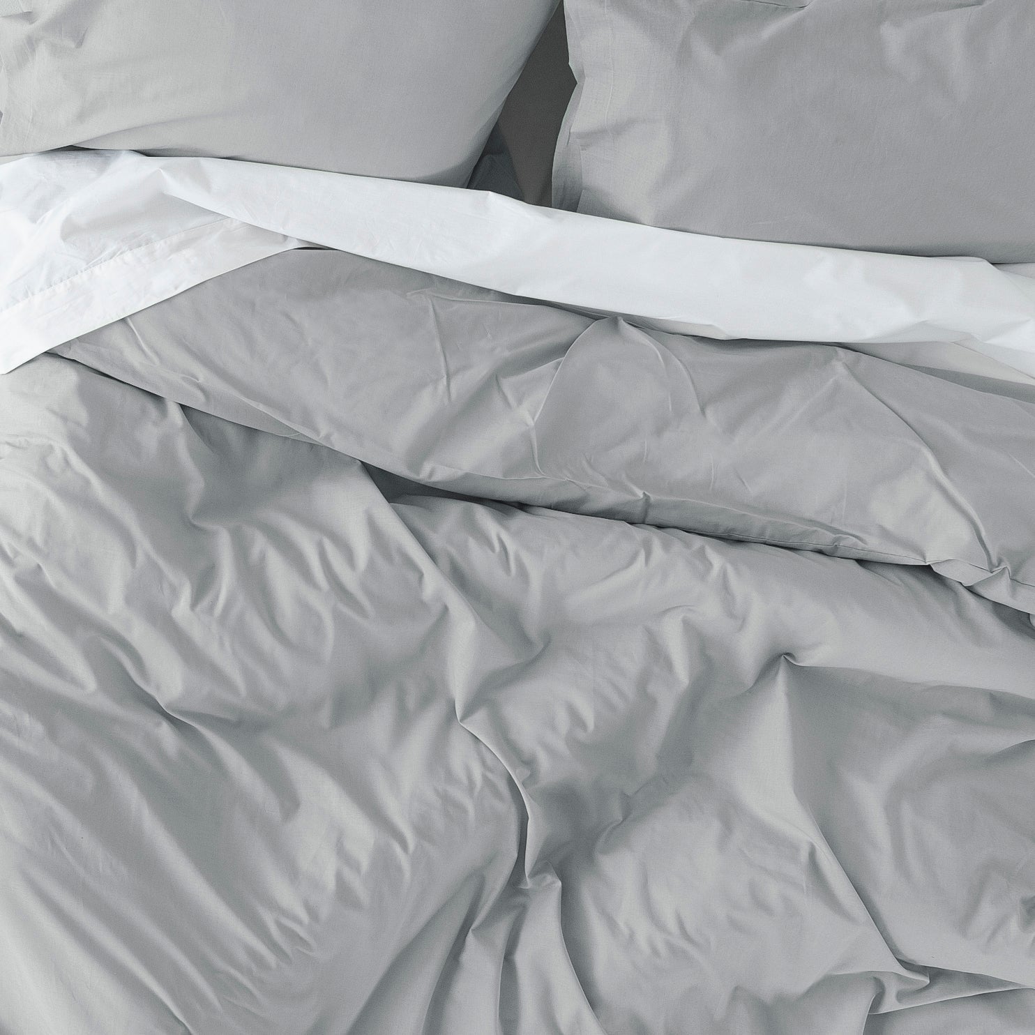 Housse De Couette Basic - Gris Clair