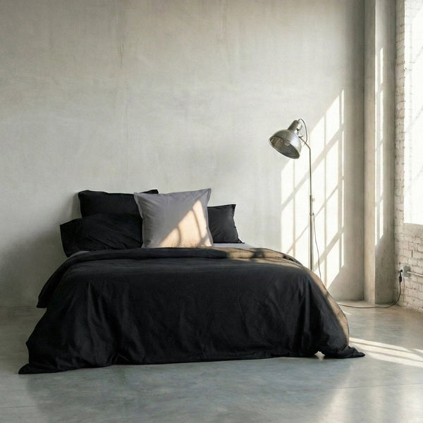 Housse De Couette Basic - Noir