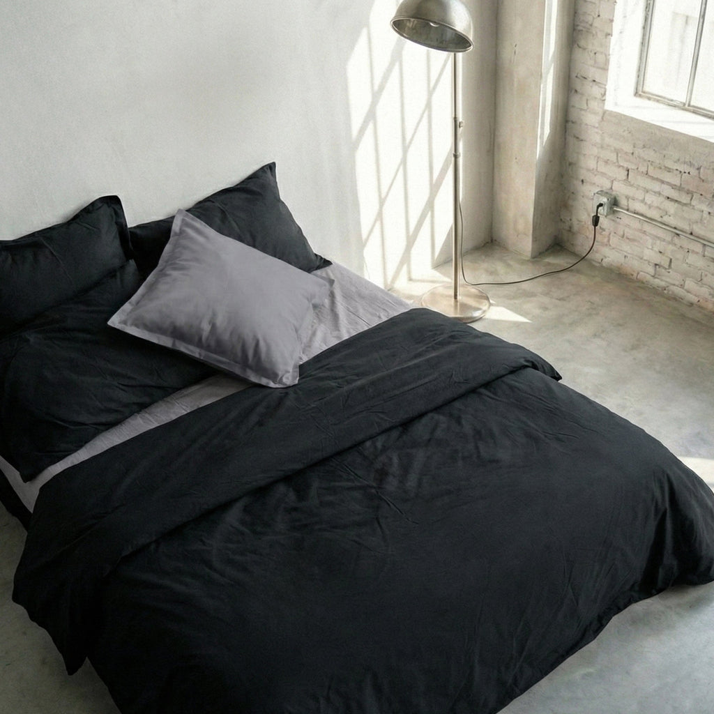 Housse De Couette Basic - Noir
