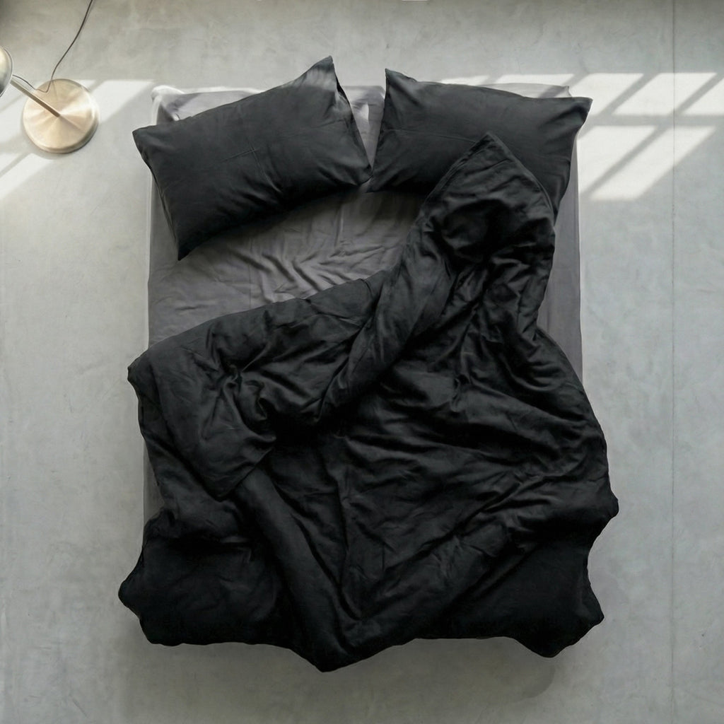 Housse De Couette Basic - Noir