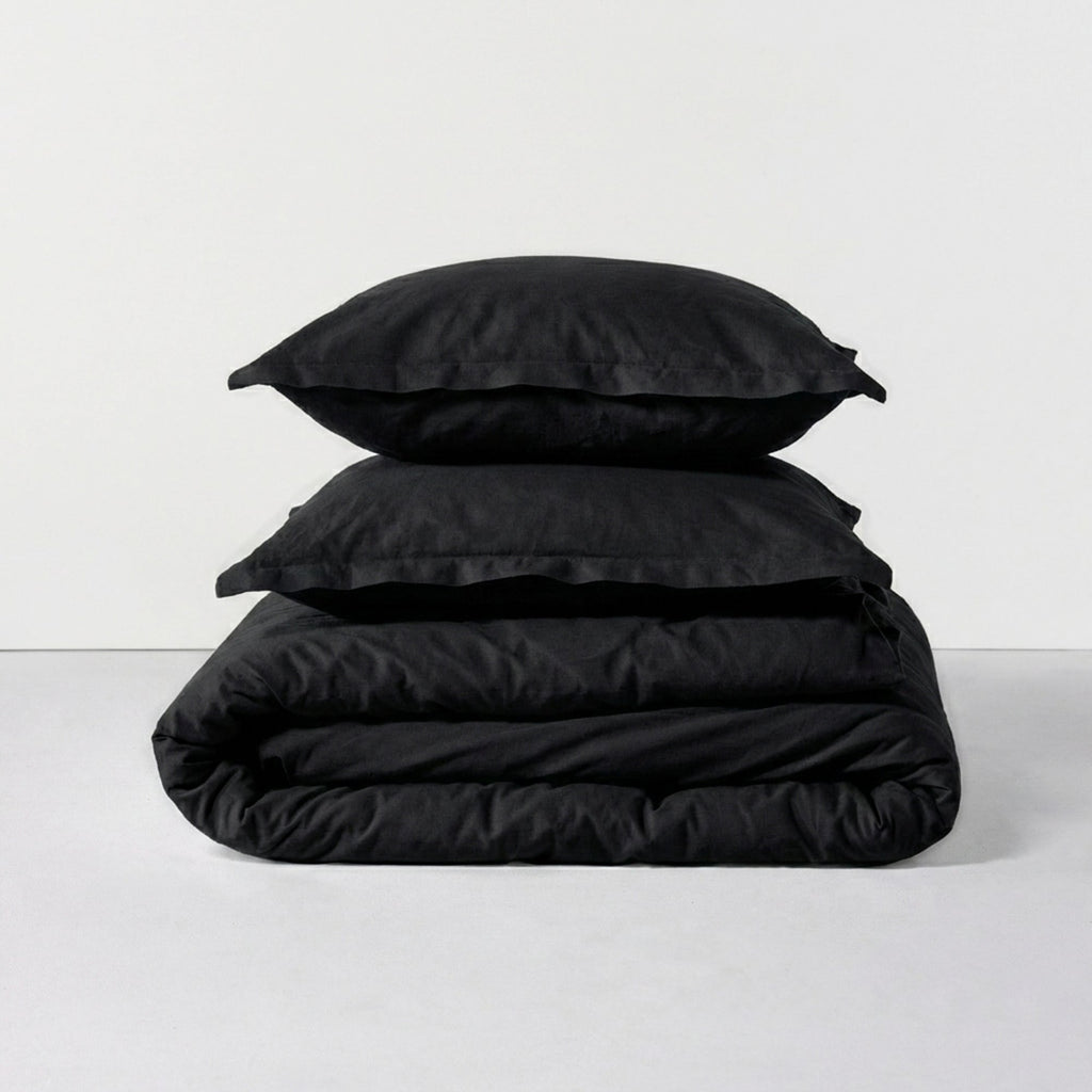 Housse De Couette Basic - Noir