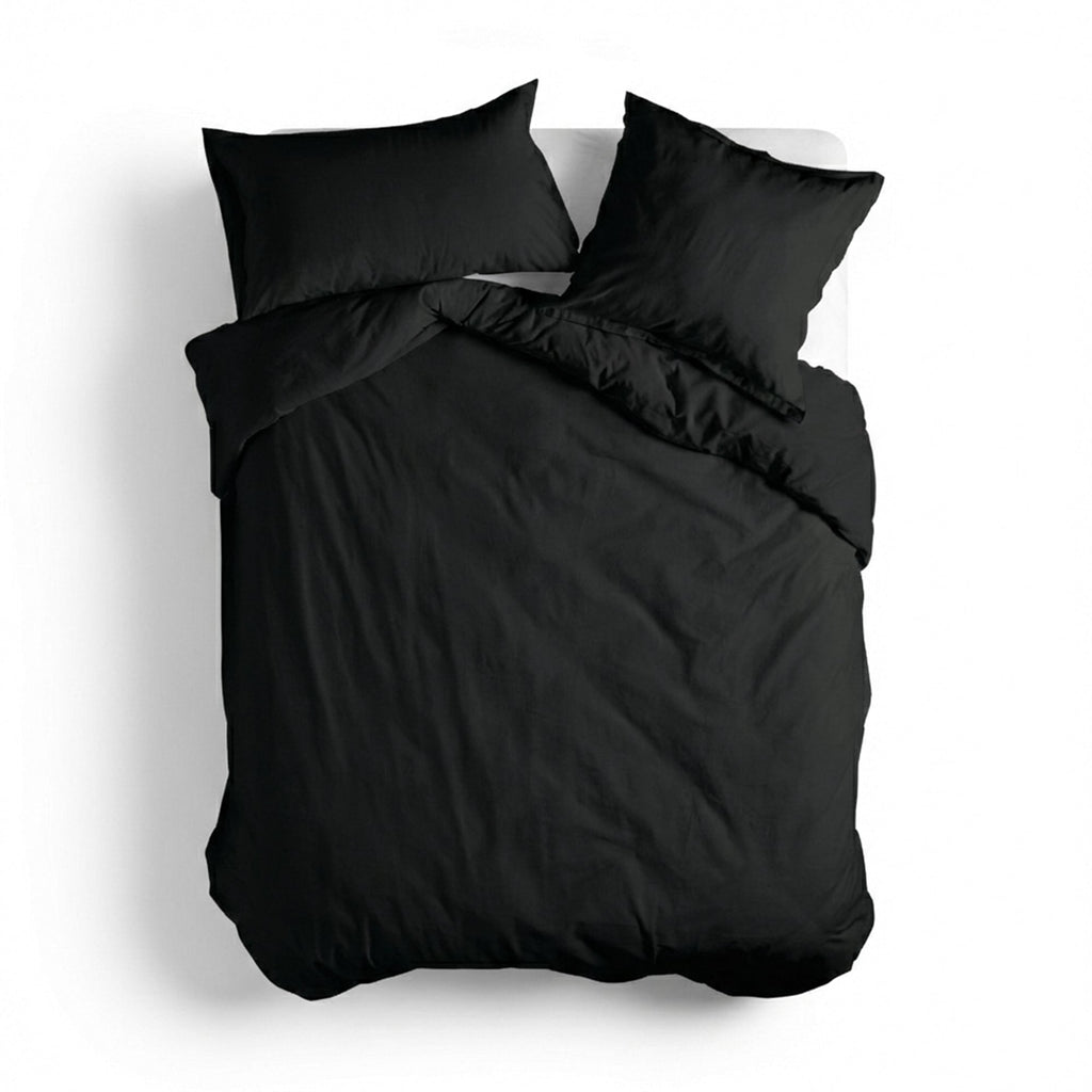 Housse De Couette Basic - Noir