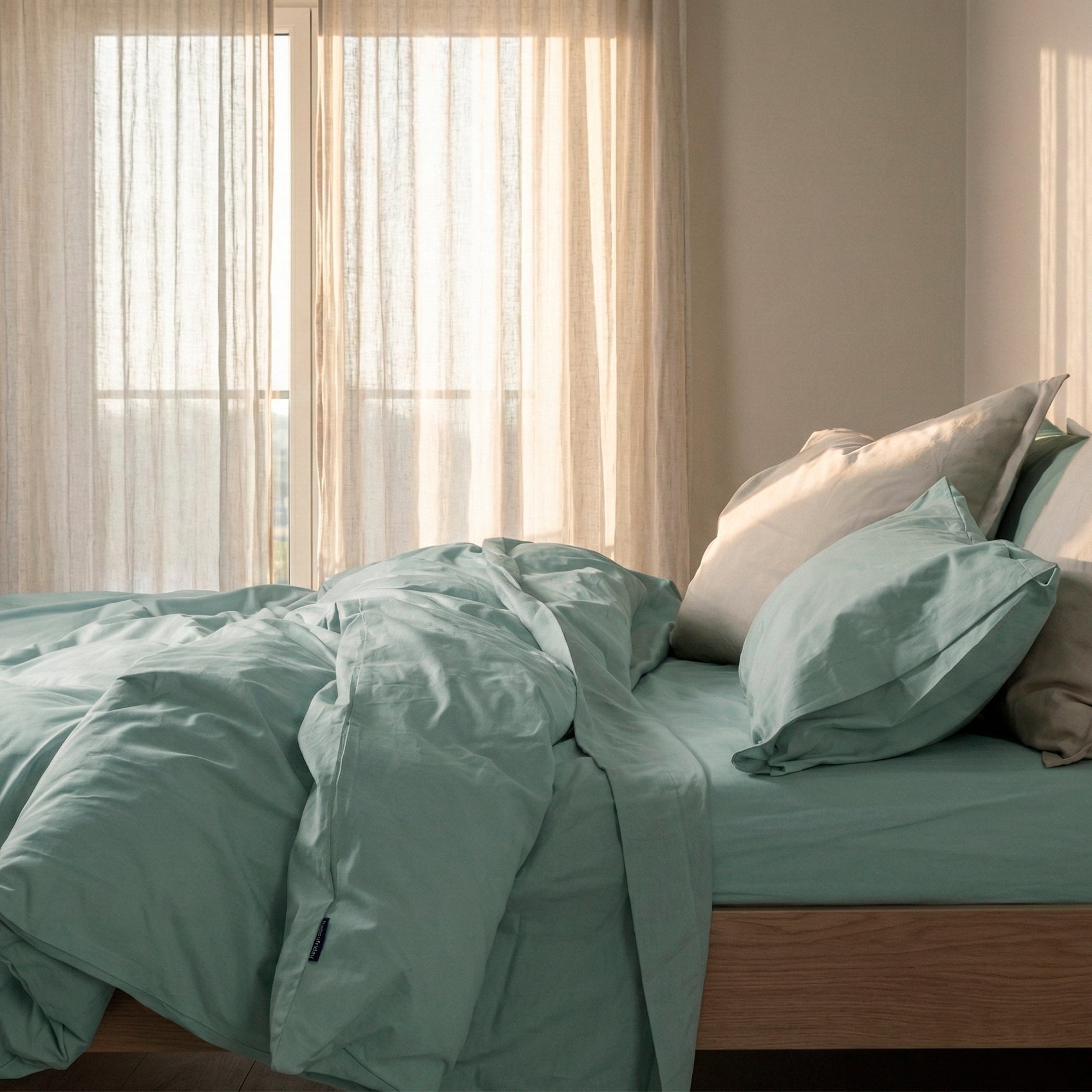 Housse De Couette Basic - Menthe