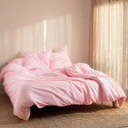 Housse De Couette Basic - Rose Pâle