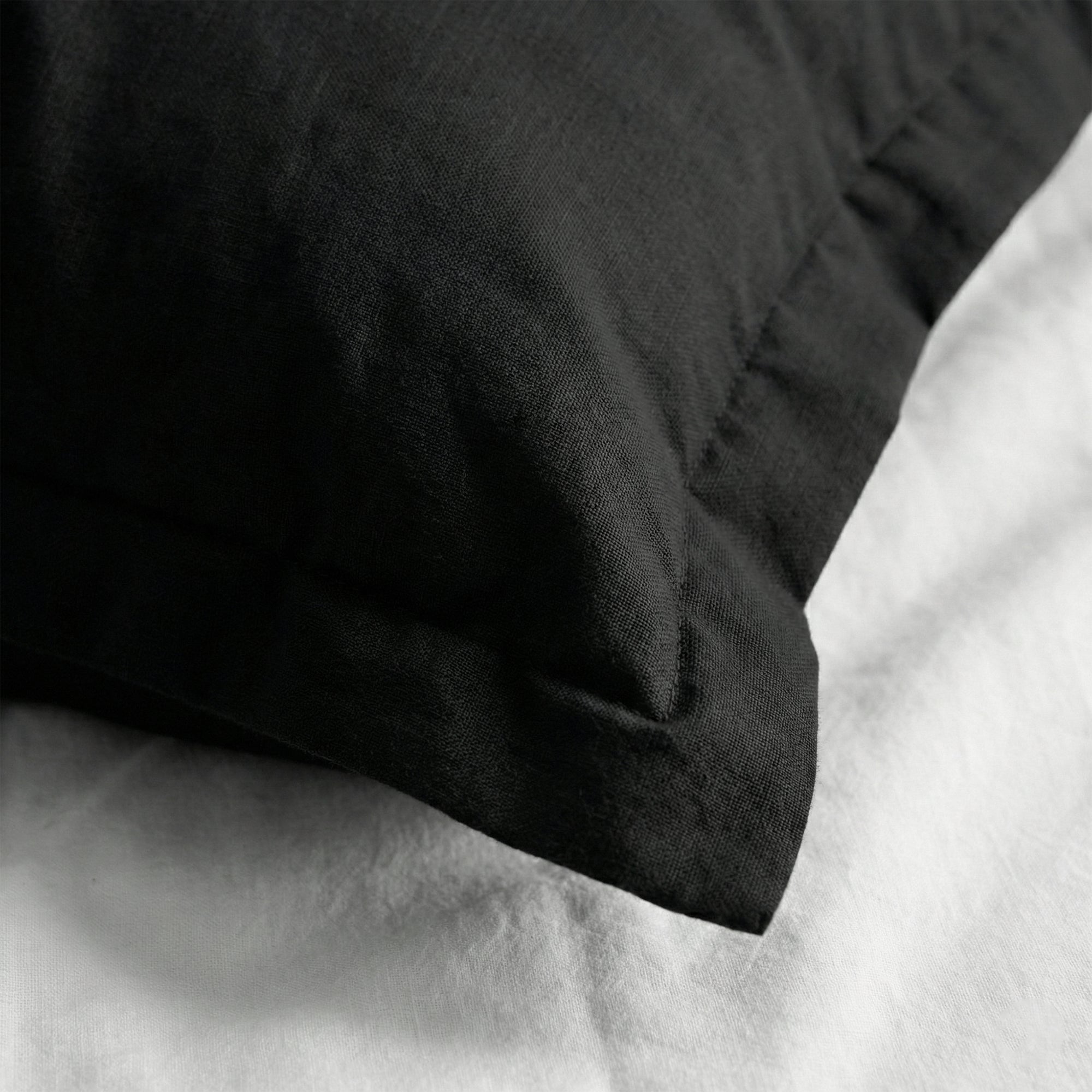 Taie D'Oreiller Basic - Noir