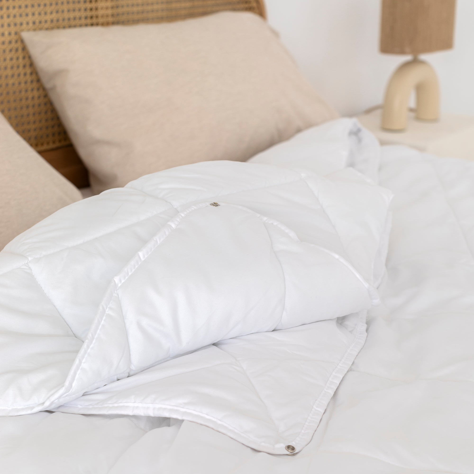 Couette Toutes Saisons 120 + 250 Gr Basic - Blanc