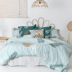 Housse De Couette Foliage Mint - Multicolore