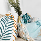 Housse De Couette Foliage Mint - Multicolore