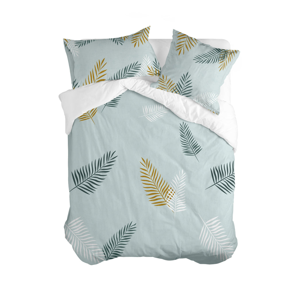Housse De Couette Foliage Mint - Multicolore