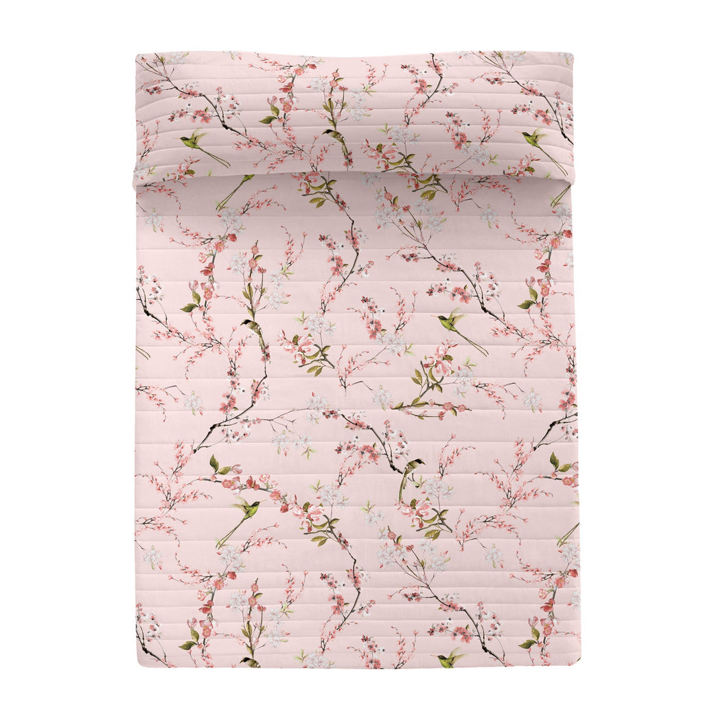 Couvre-Lit Chinoiserie Rose - Multicolore
