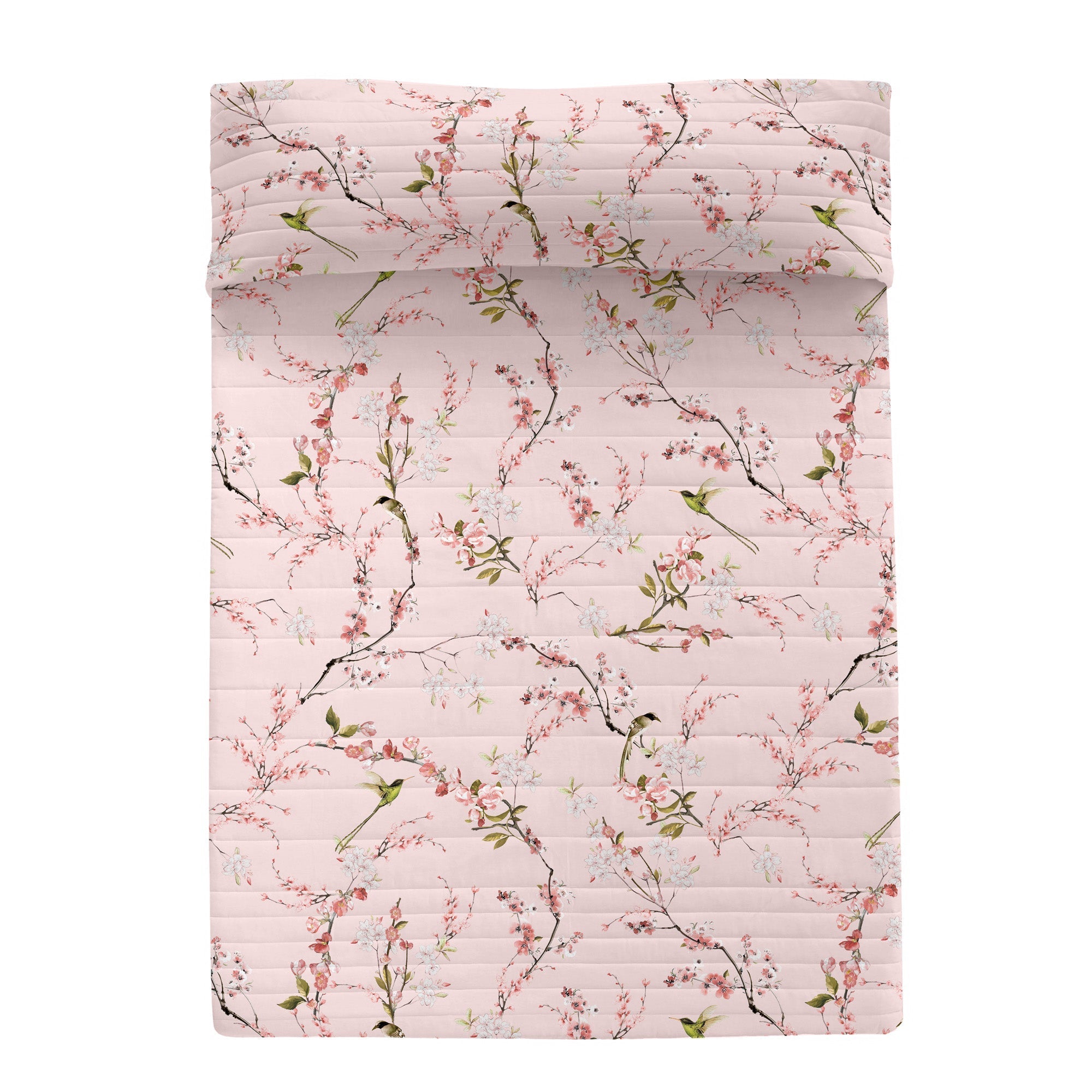 Couvre-Lit Chinoiserie Rose - Multicolore