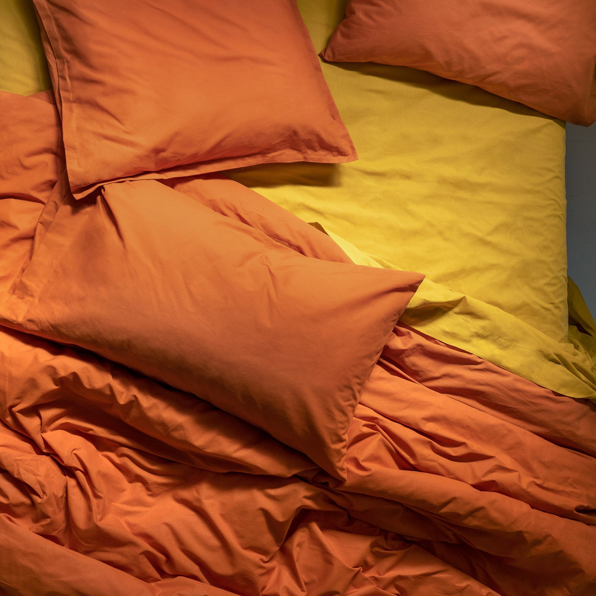 Housse De Couette Basic - Terre Cuite