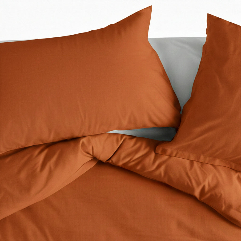 Taie D'Oreiller Basic - Terre Cuite