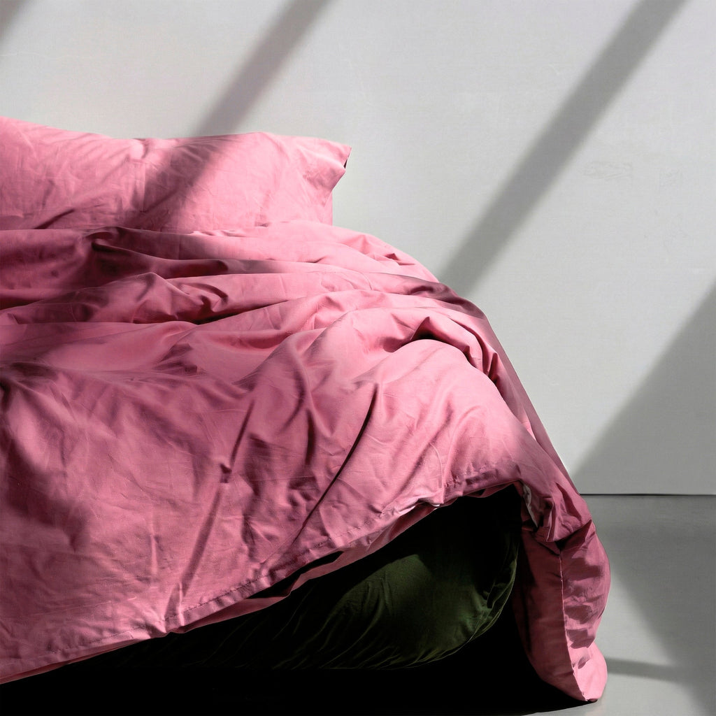 Housse De Couette Basic - Magenta
