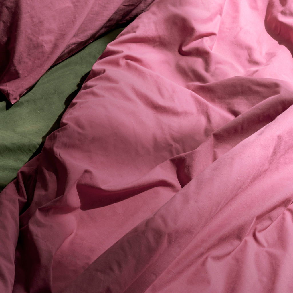 Housse De Couette Basic - Magenta