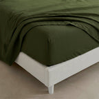 Drap-Housse Basic - Olive Verte