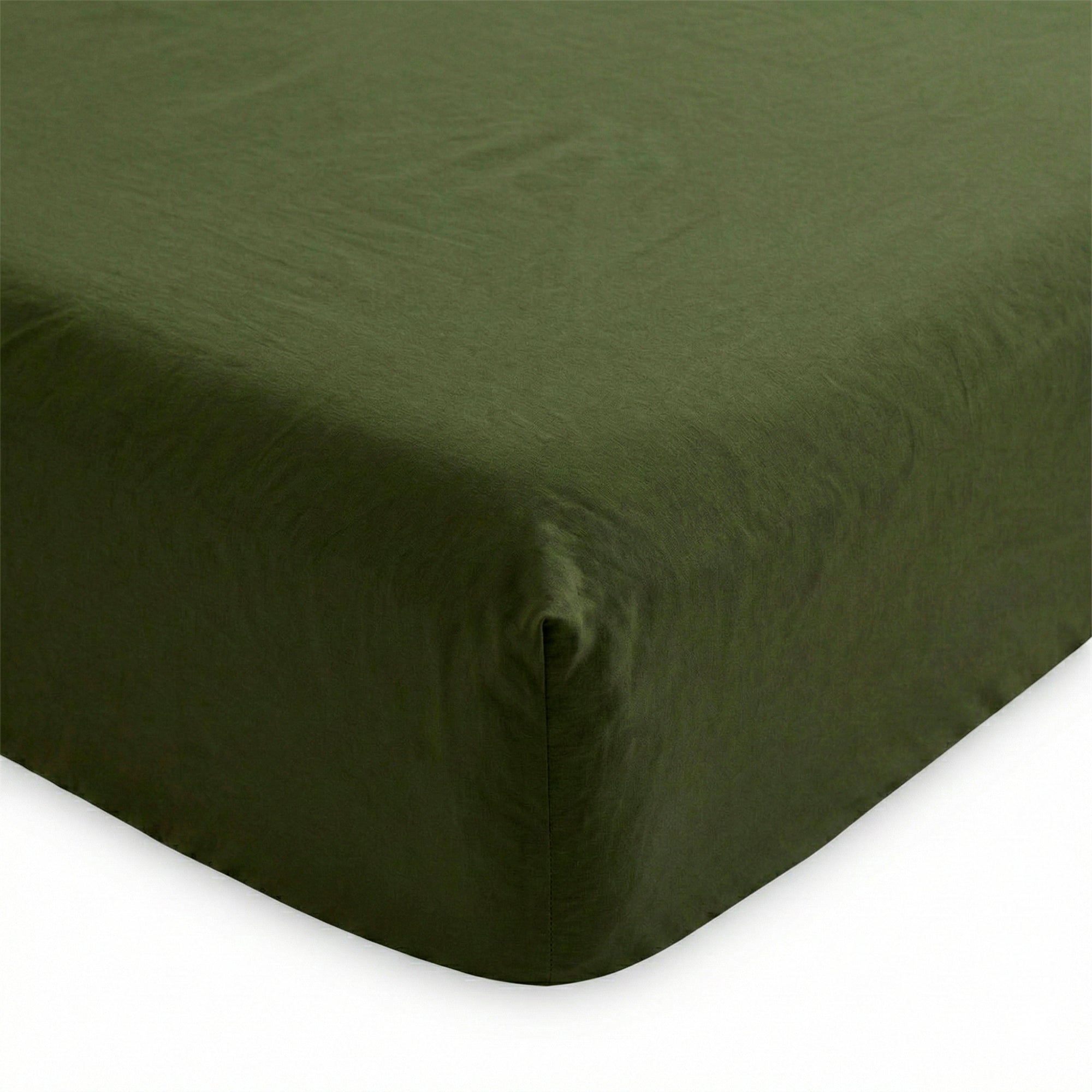 Drap-Housse Basic - Olive Verte