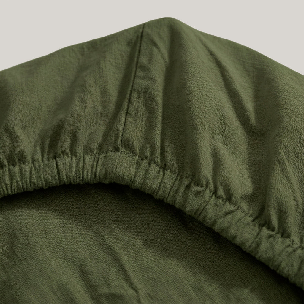 Drap-Housse Basic - Olive Verte