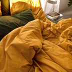 Housse De Couette Basic - Moutarde